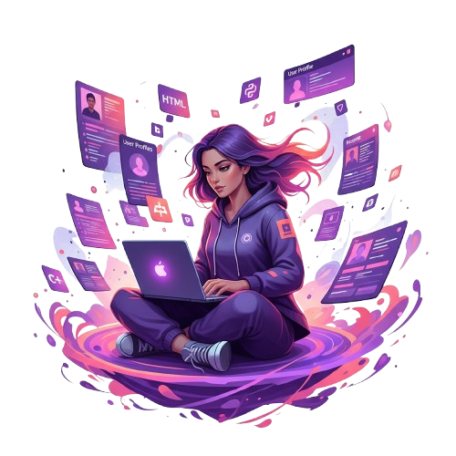 Elite developer working with technology